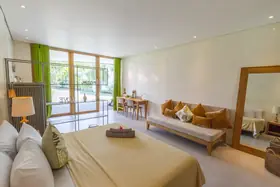 A private room with garden view